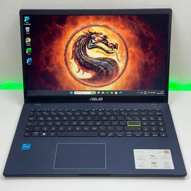 Notebook ASUS para trabalho e estudo: Intel Celeron | 120gb SSD | 4gb RAM | Tela de 15,6?
