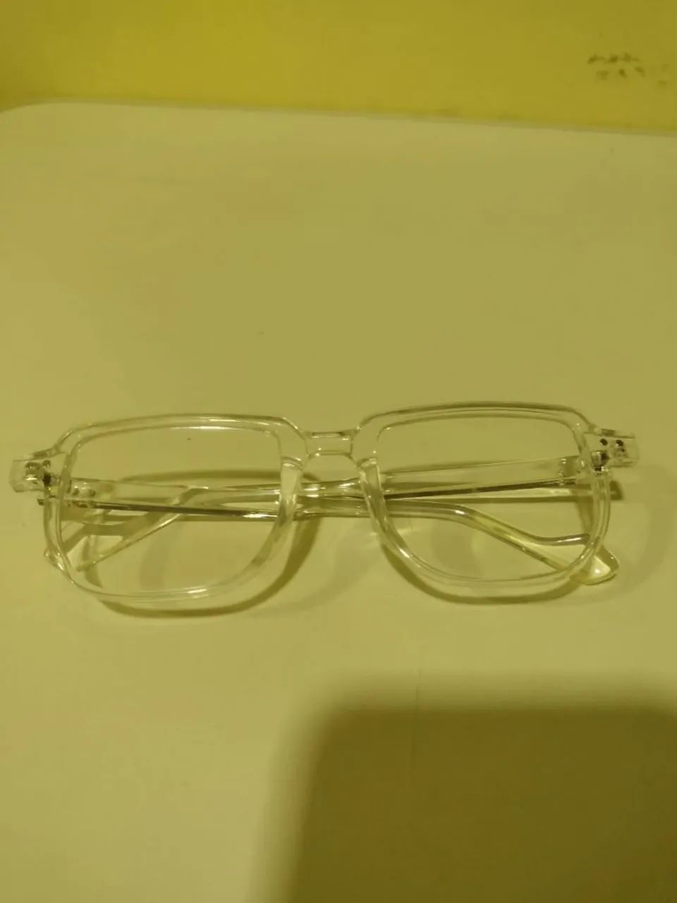 Óculos masculino transparente