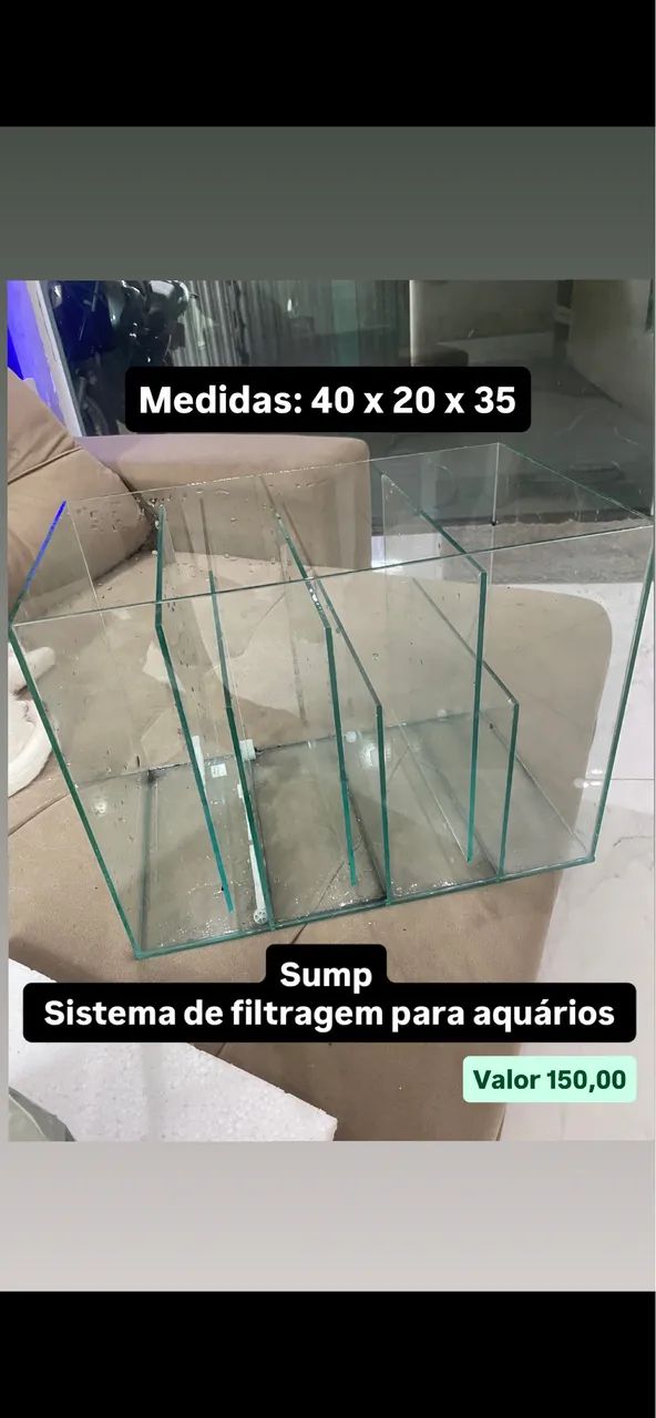 SUMP sistema externo pra filtragem de aquários 
