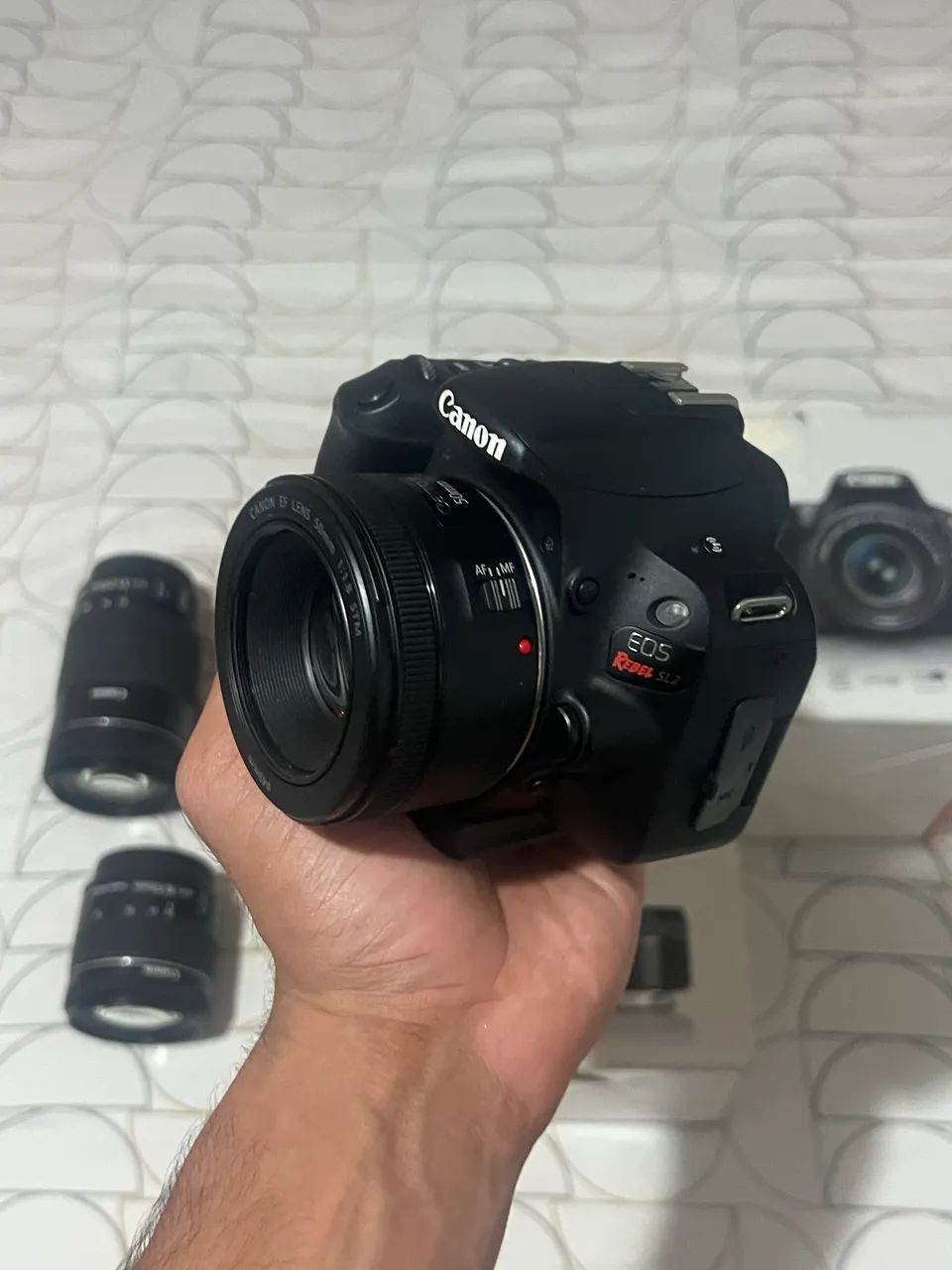 Cânon Sl2 nova com lentes dslr - Foto 4