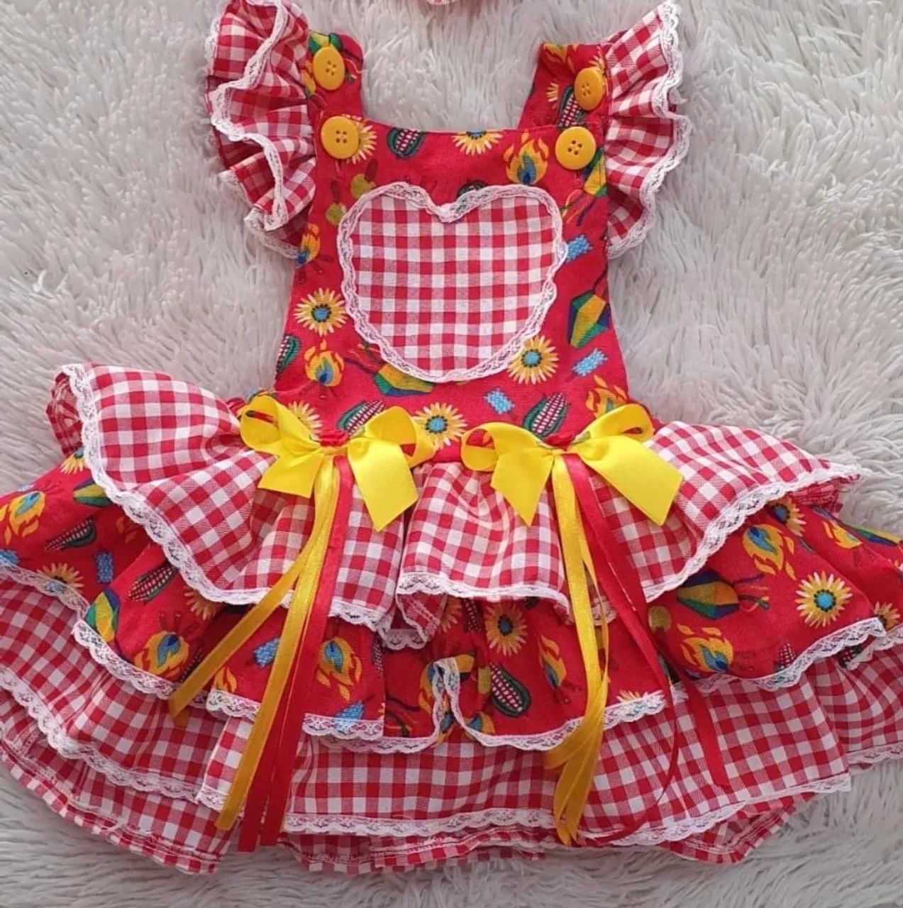 Romper junino infantil 