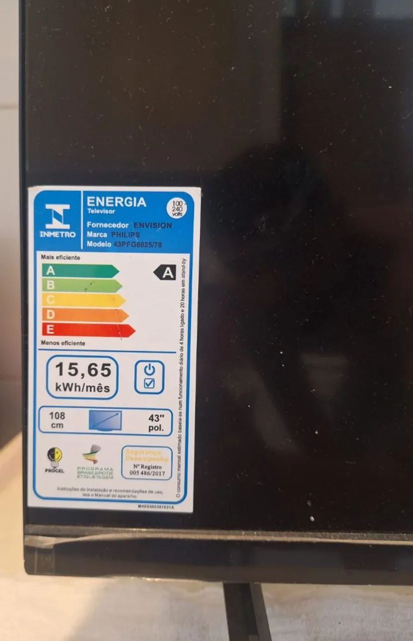 Tv Philips 43 Smart Led, defeito flexível. - Foto 3