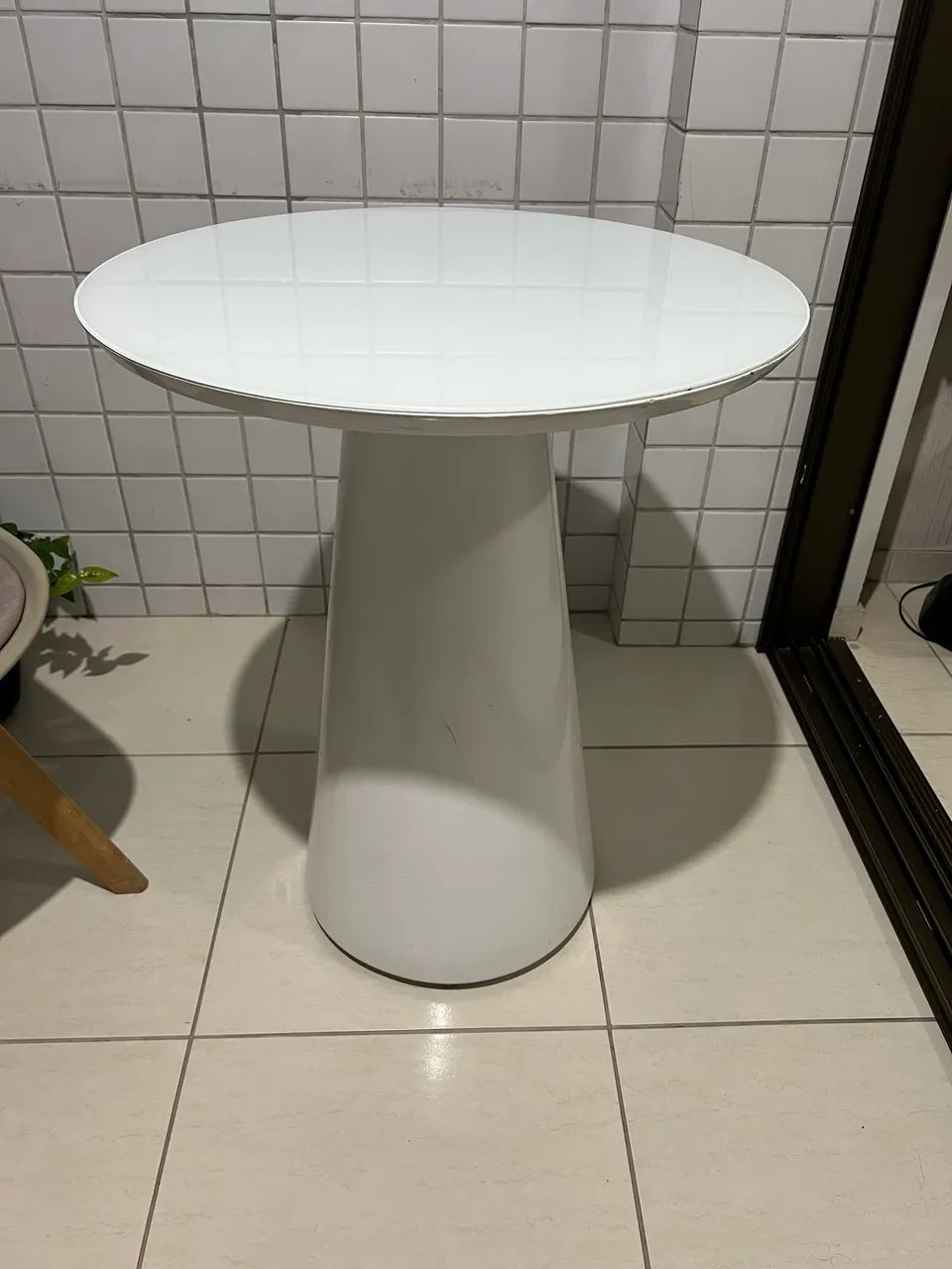 Mesa redonda 60cm branca 