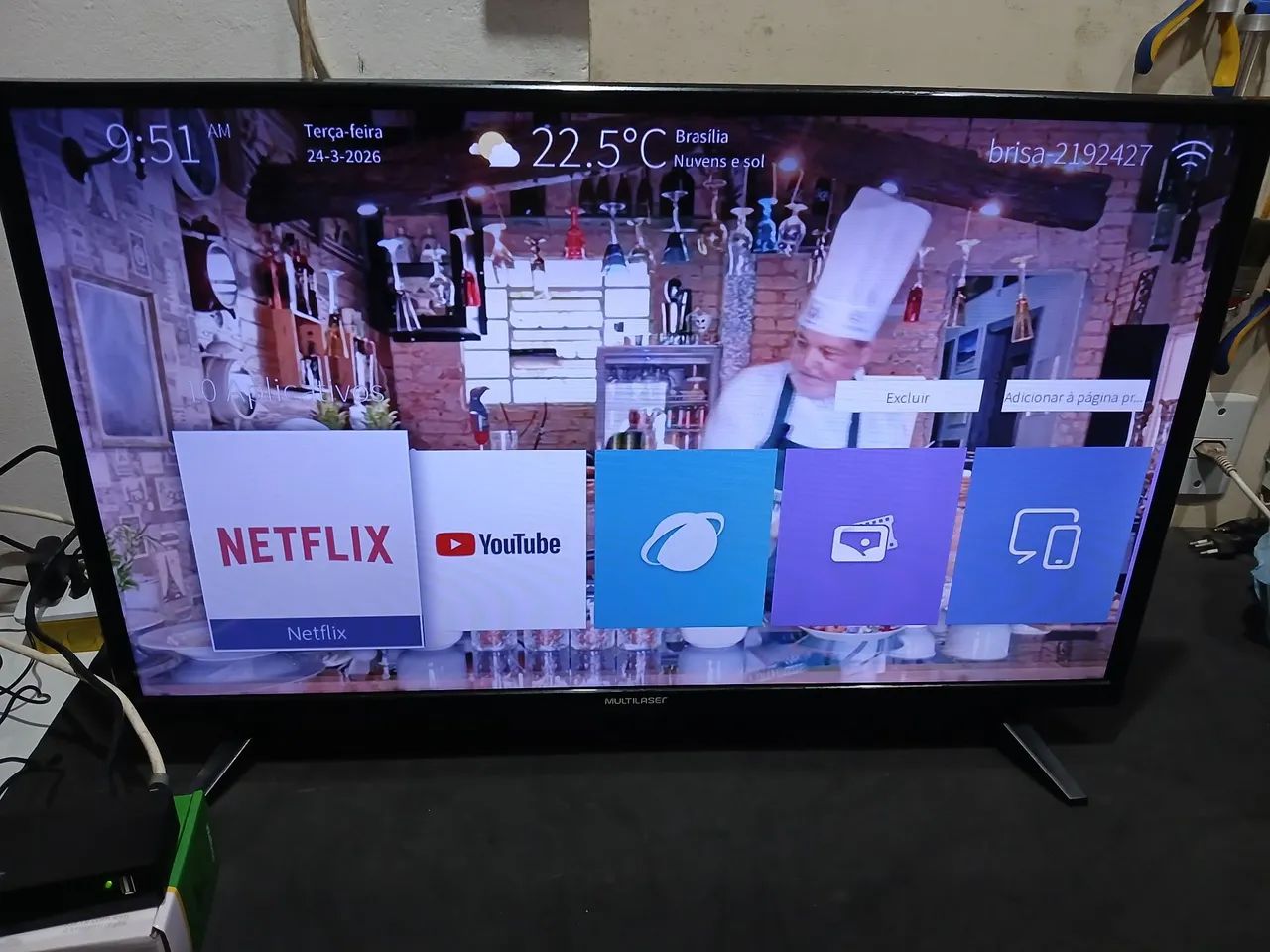 Vende-se tv SMART multilaser 32 polegadas funcionando perfeitamente.  - Foto 3