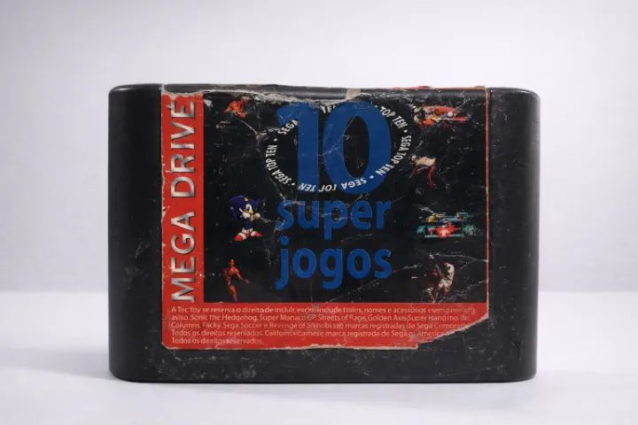 Top Ten 10 em 1 Super Jogos Original Mega Drive - Jogos de Vídeo