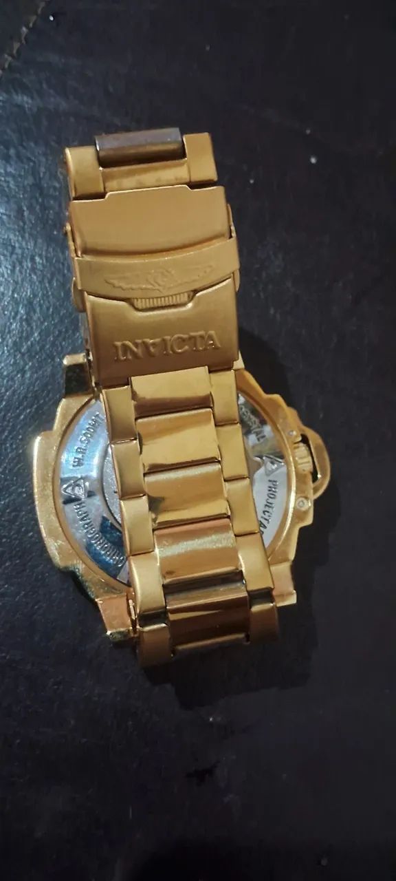 Vendo relógio dourado (invicta) - Foto 4