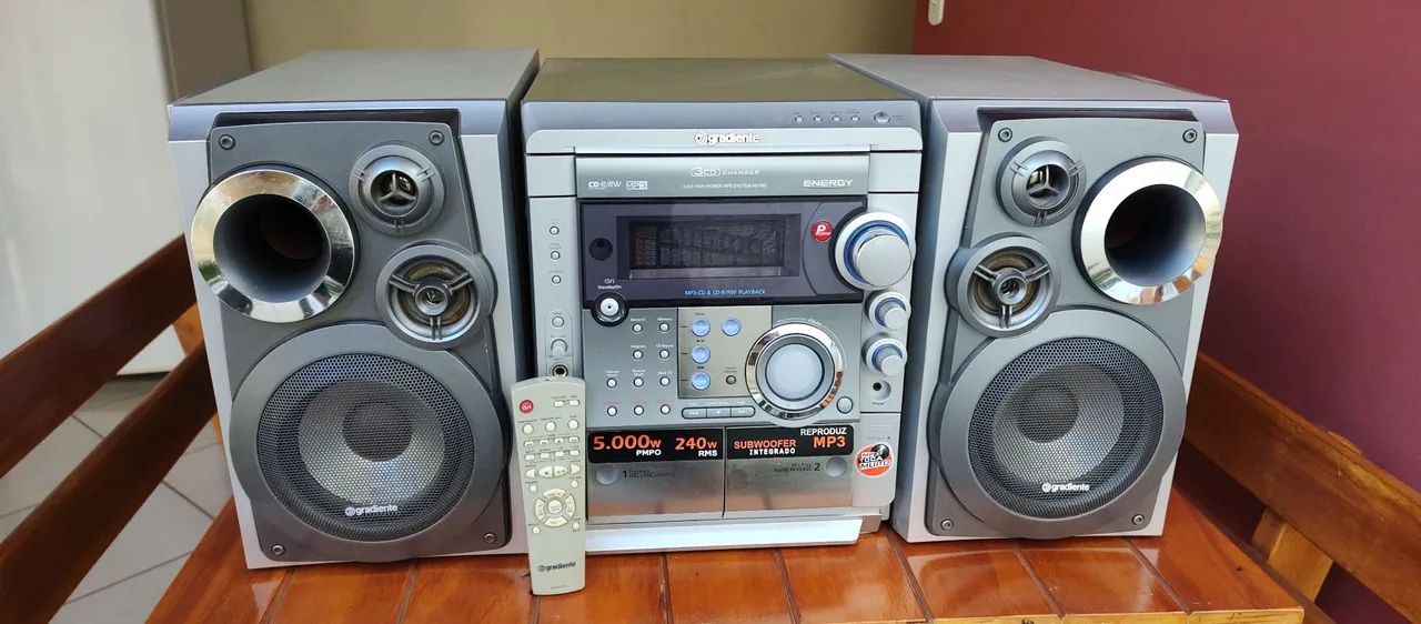 Mini system gradiente AS-580 Aiwa Philips gradiente panasoni sony jvc cce Sharp pioneer 
