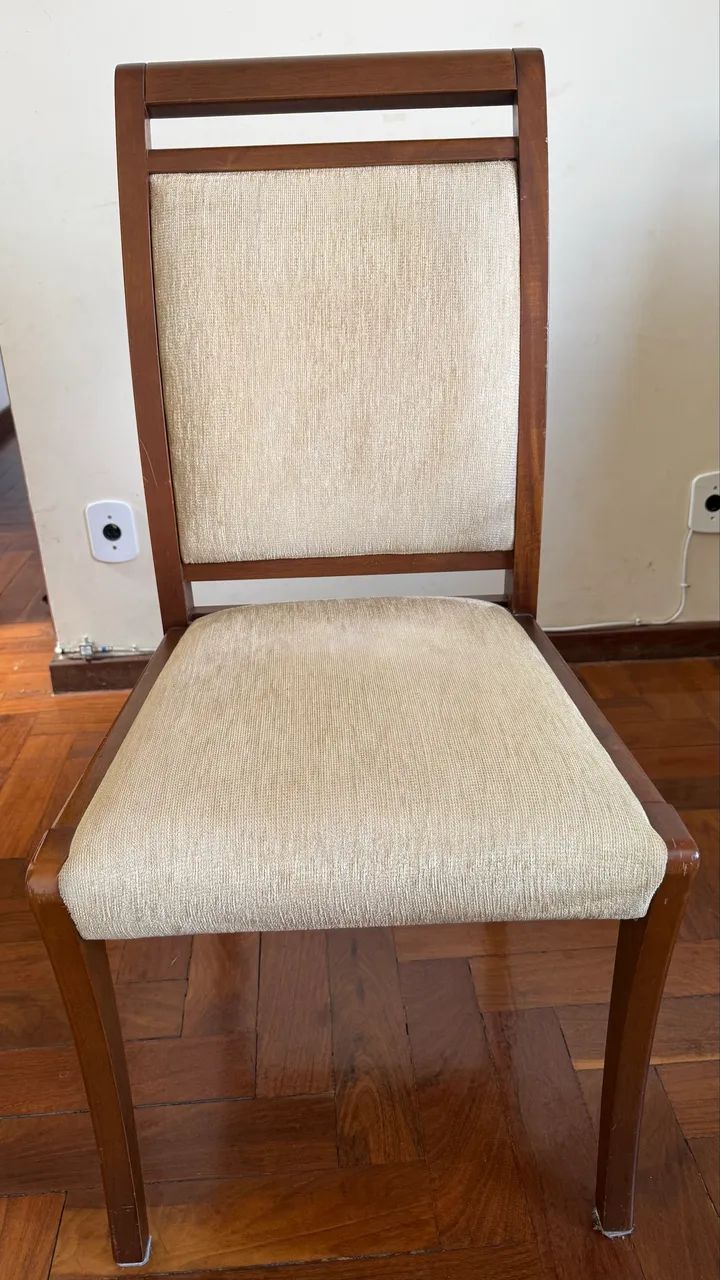 Mesa com 6 cadeiras, madeira maciça  - Foto 3