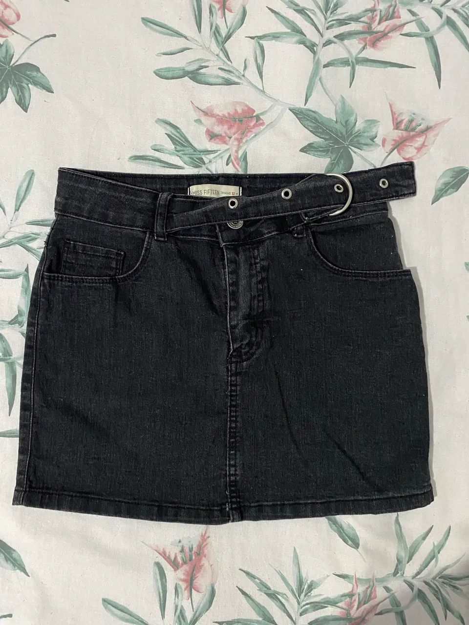 Saia jeans preta  - Foto 2