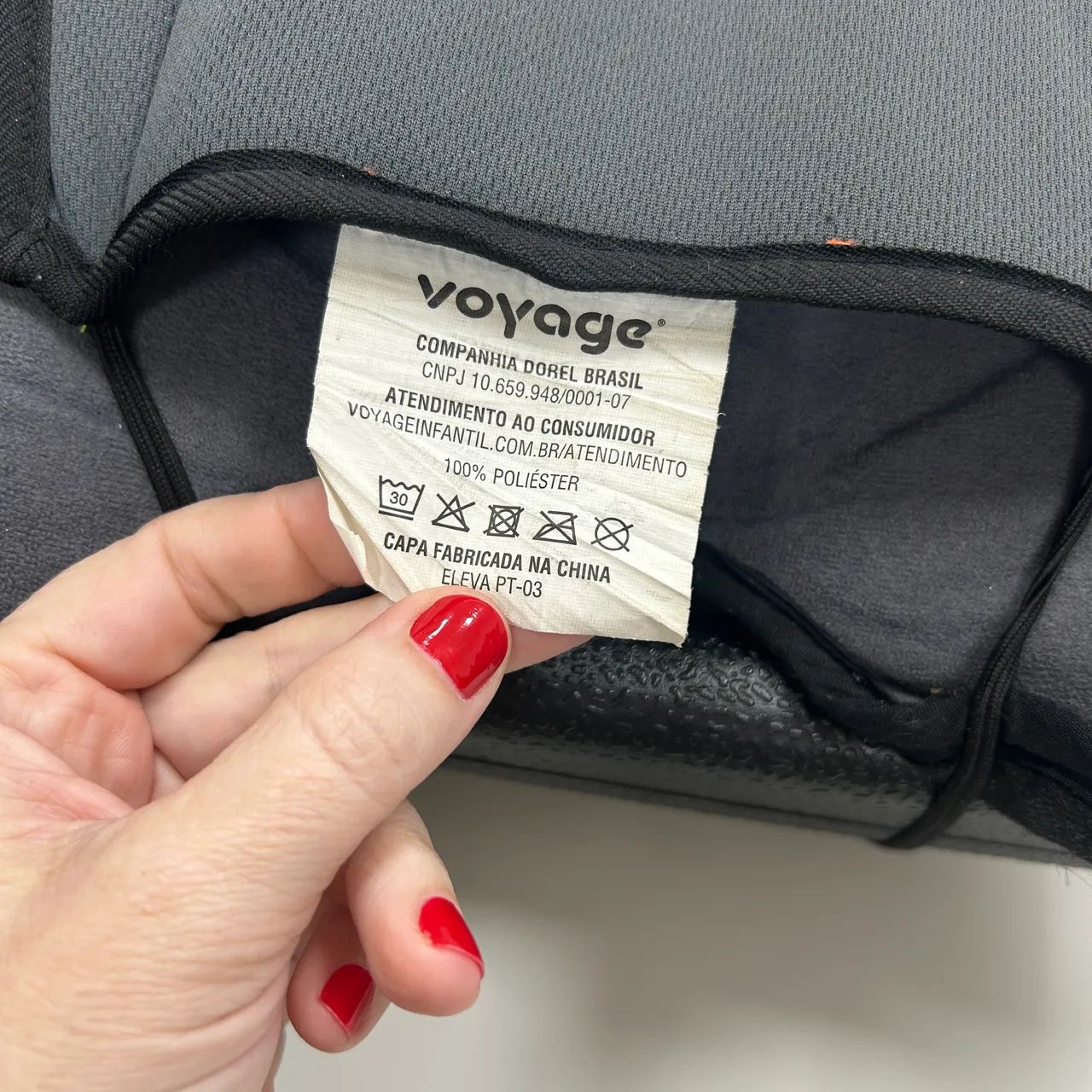 Assento de Elevação Infantil Booster Voyage Eleva - Cinza e Preto