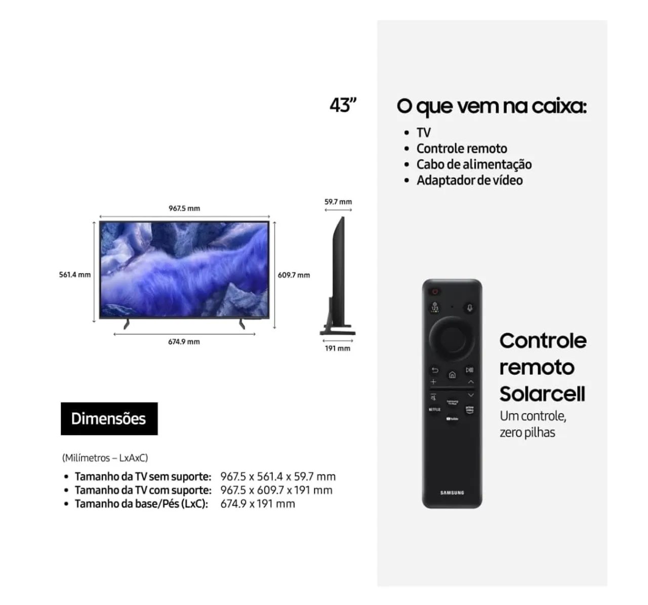 Tv Samsung 43 polegadas nova lacrada  - Foto 2