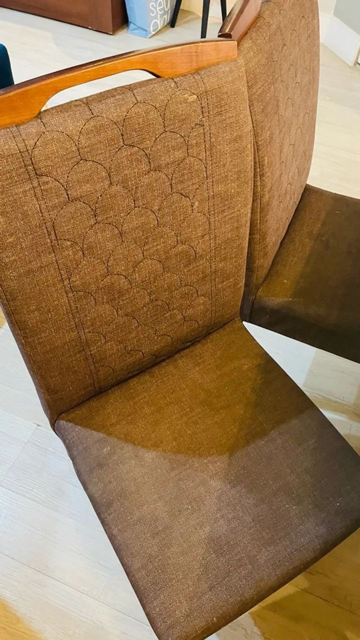 MESA QUADRADA 1,35m TAMPO DE VIDRO COM 8 CADEIRAS - Foto 4