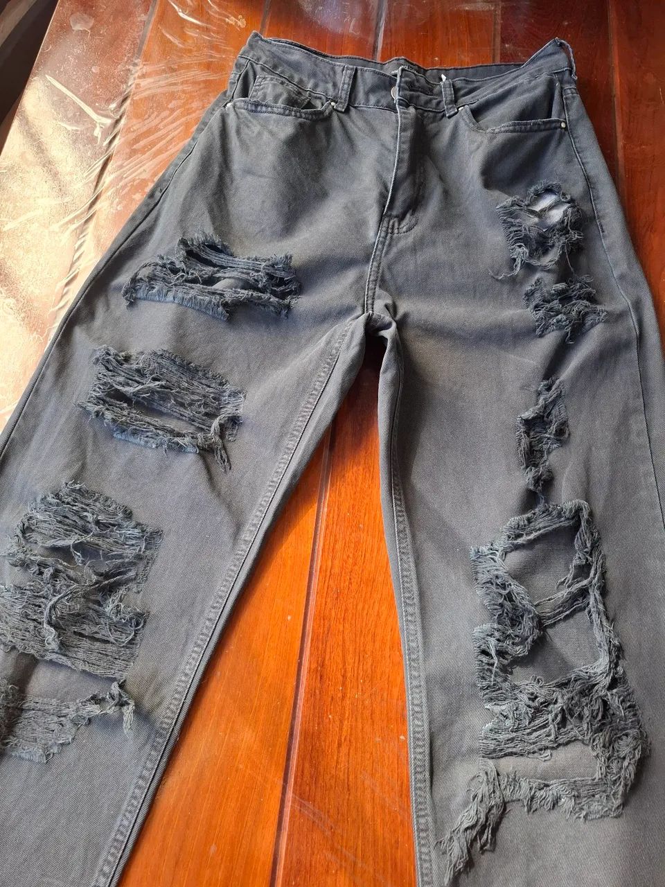 Calça preta destroyed youcom 42 - Foto 3