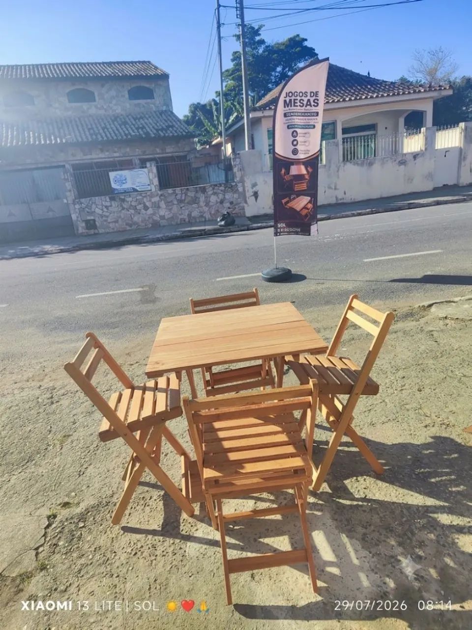 LOCAÇÃO DE MESAS EM MADEIRA MACIÇA  - Foto 4