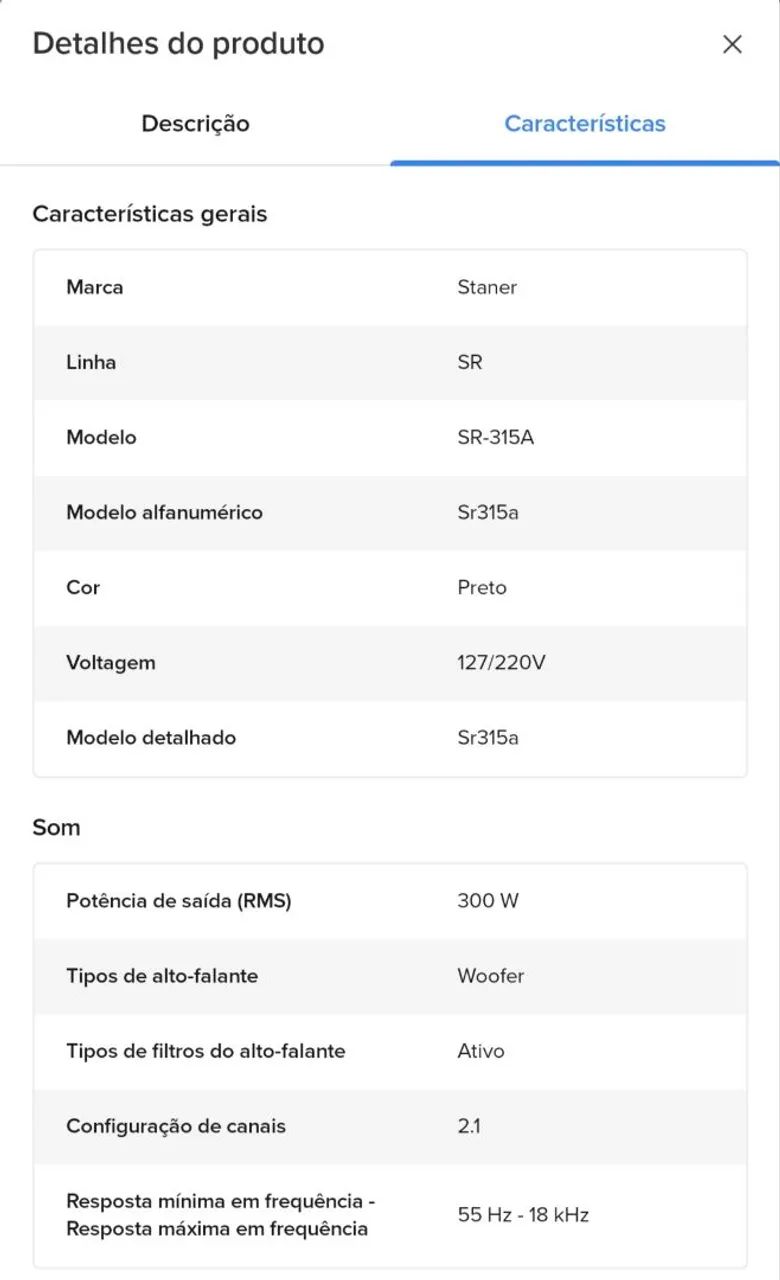 Par caixa Staner SR315a com bag transporte. - Foto 4