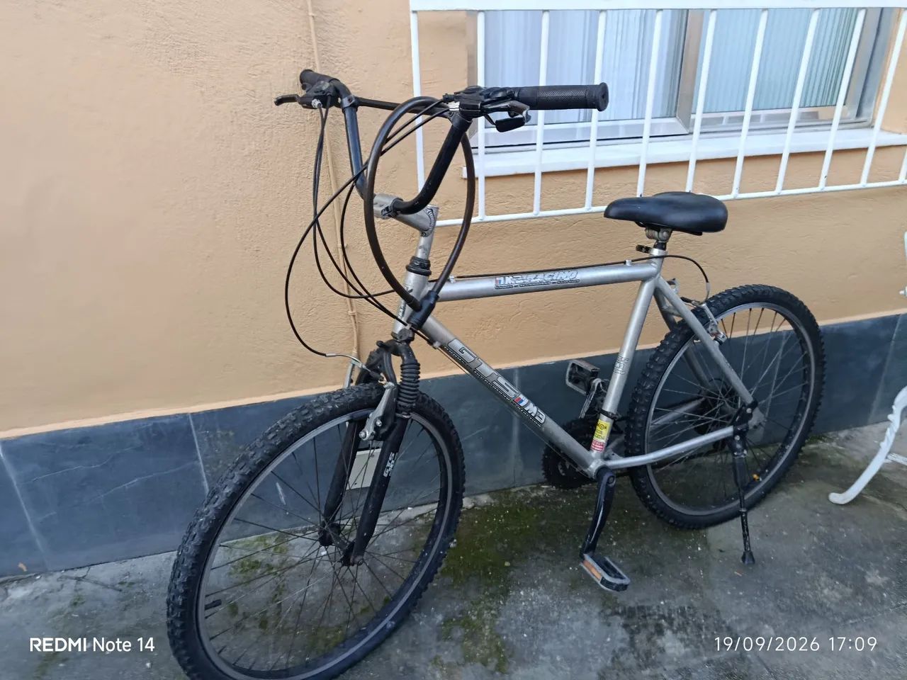 Bicicleta cromada 
