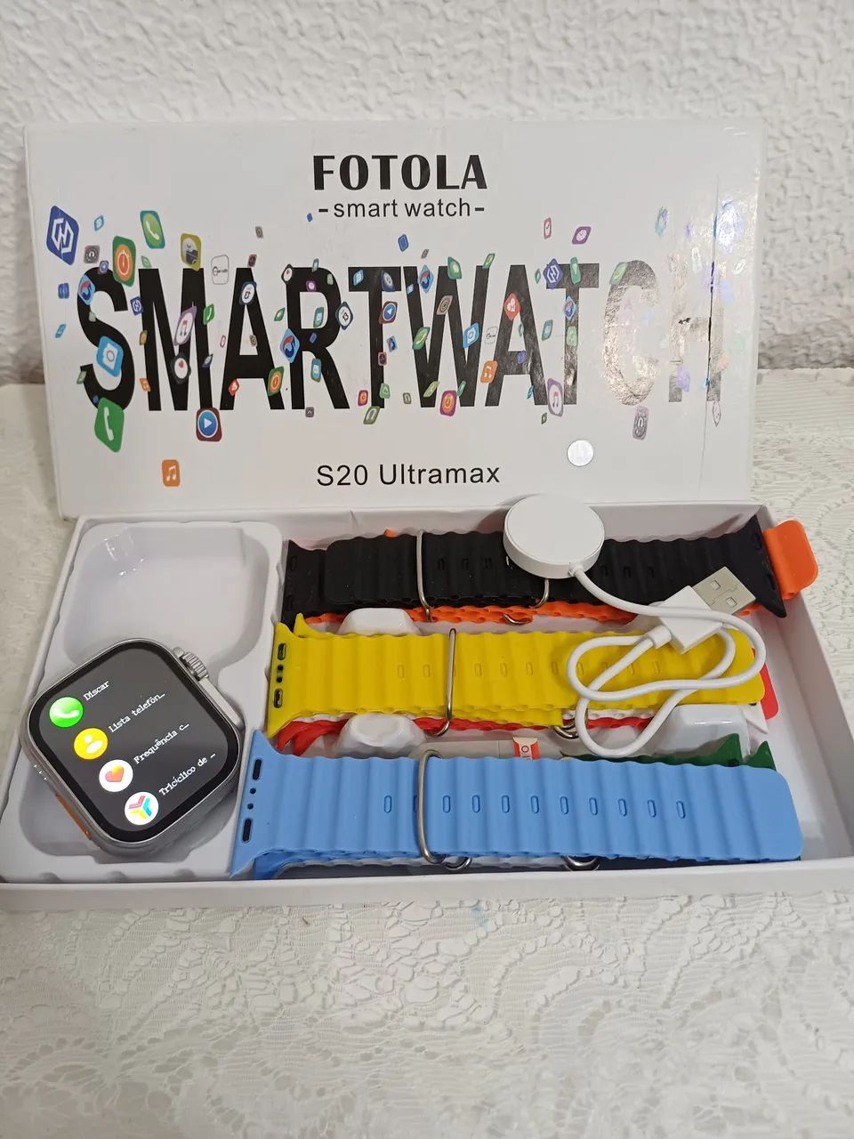 Smartwatch ultra com pulseira Extra  - Foto 3