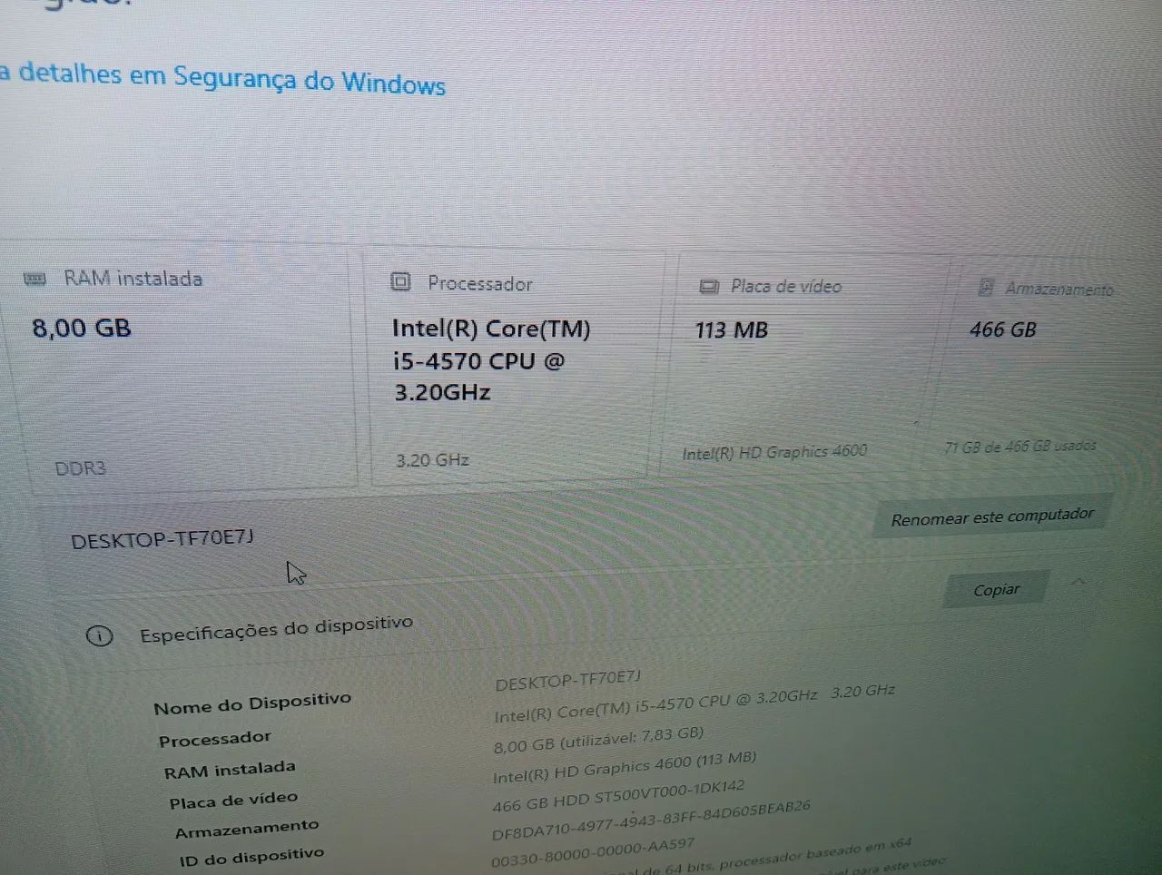Computador i3 8GB Ram 500GB HD - Foto 2