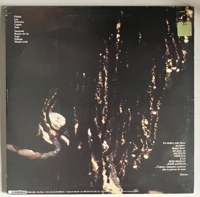 LP VINIL Djavan LUZ (1982) - Foto 2