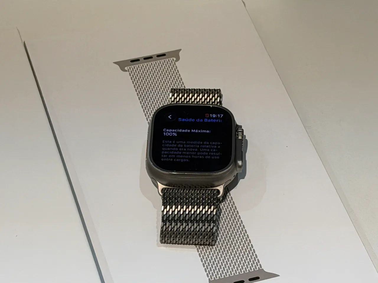 アップルトゥアップル Apple Watch Ultra 2 Titânio - Pulseira Milanese - Impecável