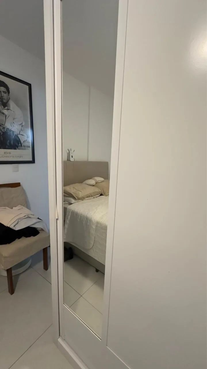 GUARDA-ROUPA CASAL EUROPA TRIUNFO COM ESPELHO - IMPECÁVEL - Foto 3