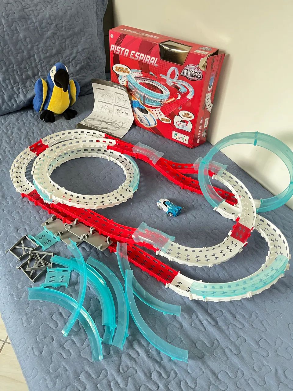 Pista com carrinho eletrônico - Pilha - Foto 2