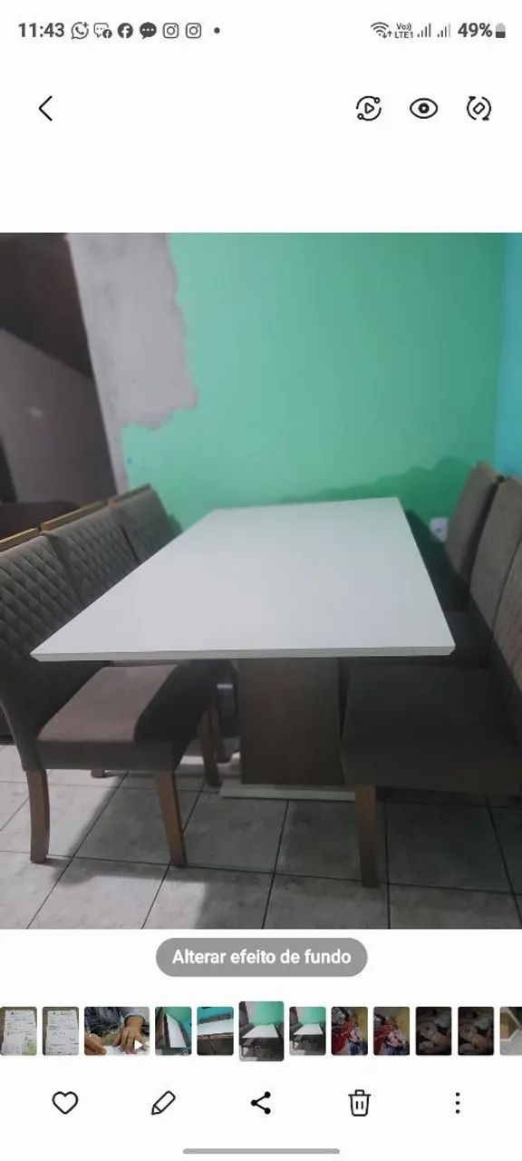 Mesa com 6 cadeiras  - Foto 2