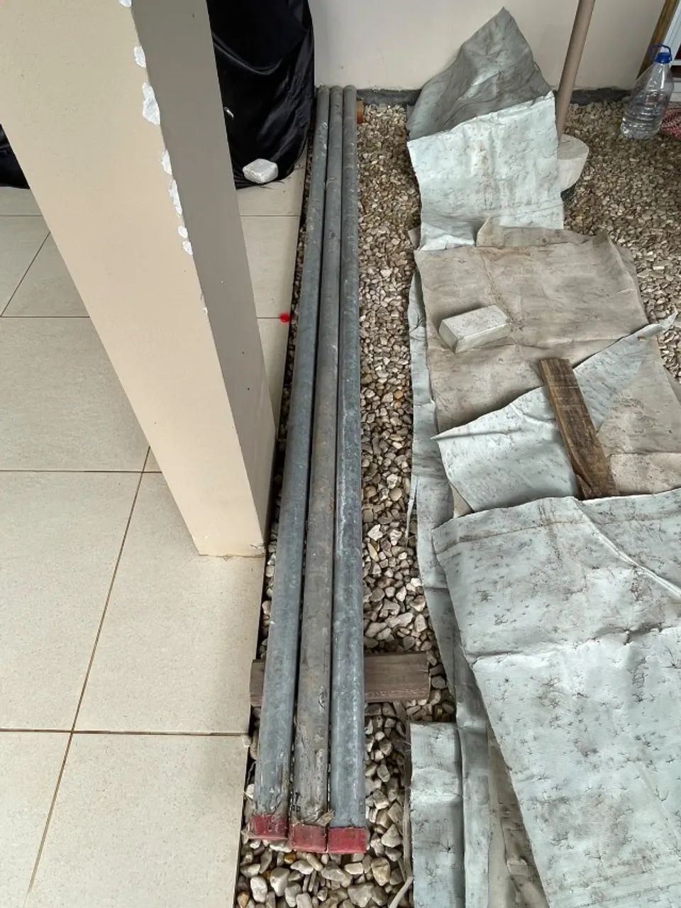 Barra de cano galvanizado de 2 polegadas (50,80) com 3metros cada e  rosca nas duas pontas - Foto 2