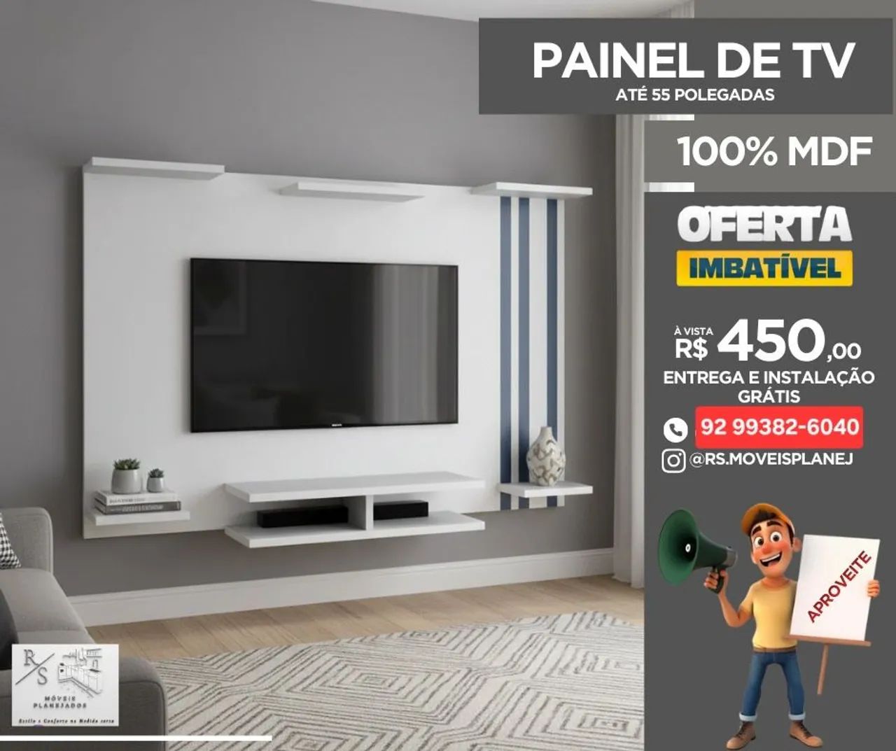 Painel de Tv ate 55 Polegadas - Foto 4