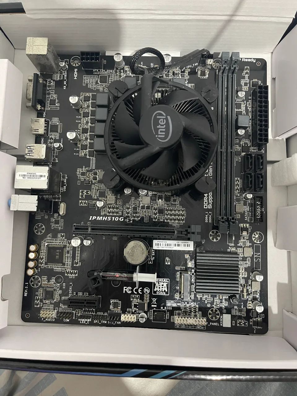 Placa mãe IPMH510G + I3 de 10100F