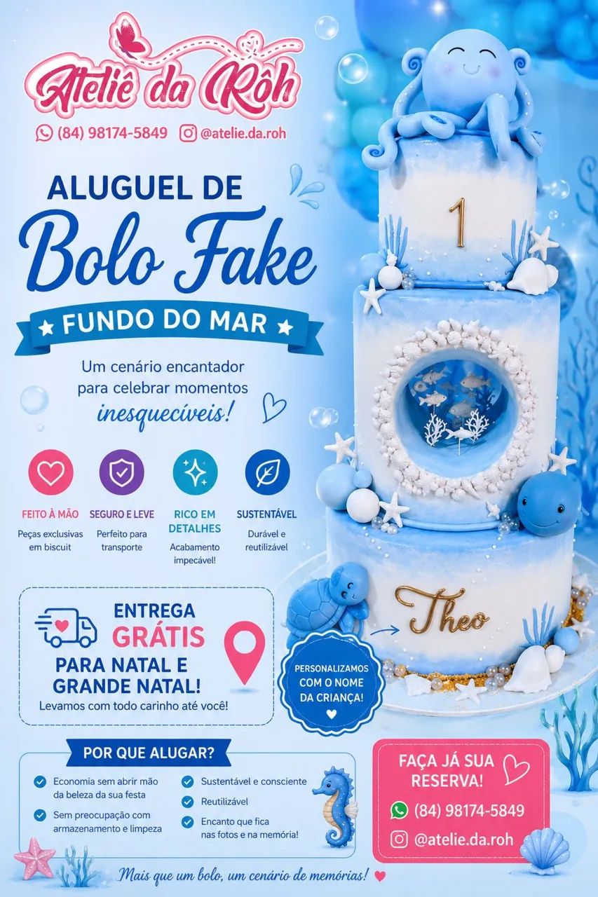 Aluguel de bolos fake 