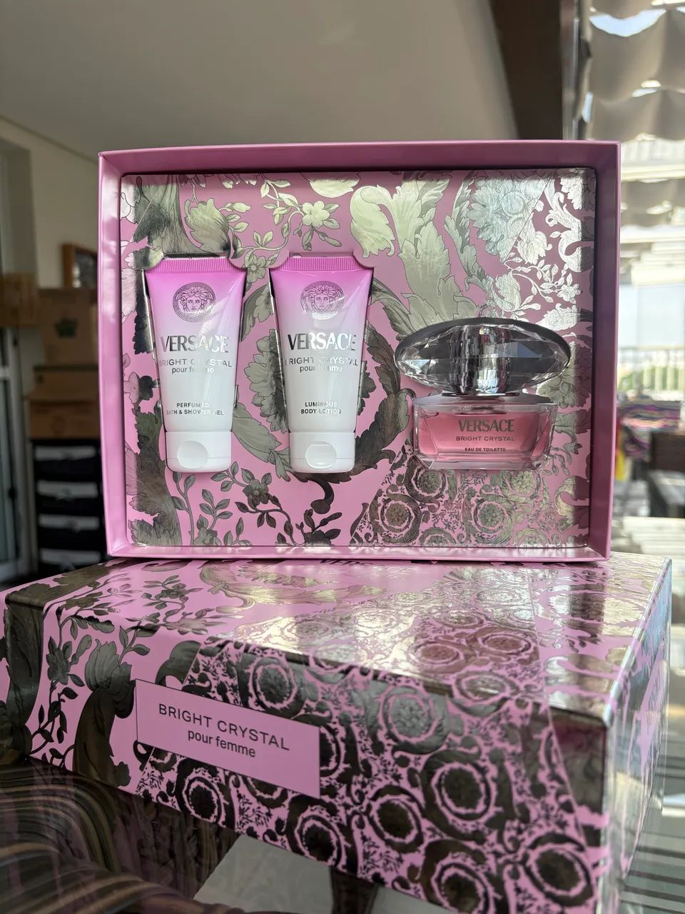 Kit perfume Versace bright crystal