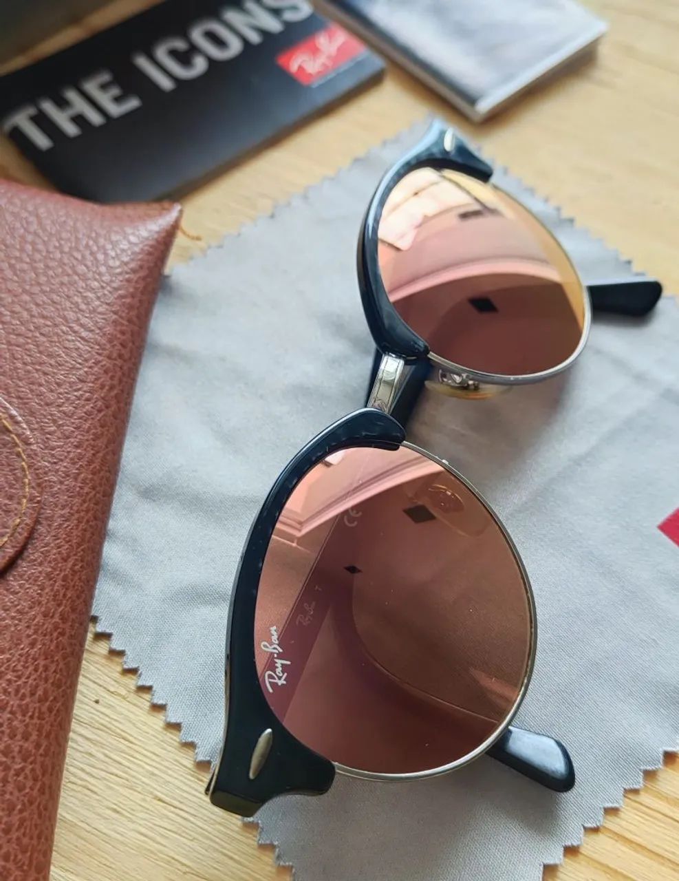RayBan Clubmaster Rosé Original Semi Novo - Foto 2