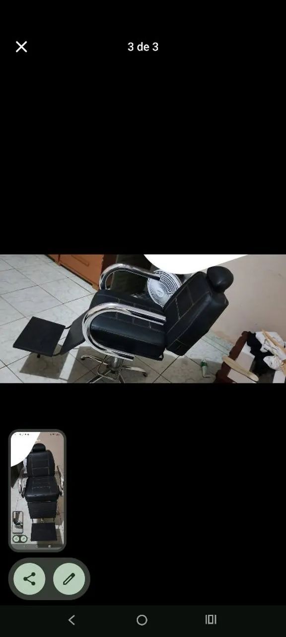 Cadeira de barbeiro  - Foto 3