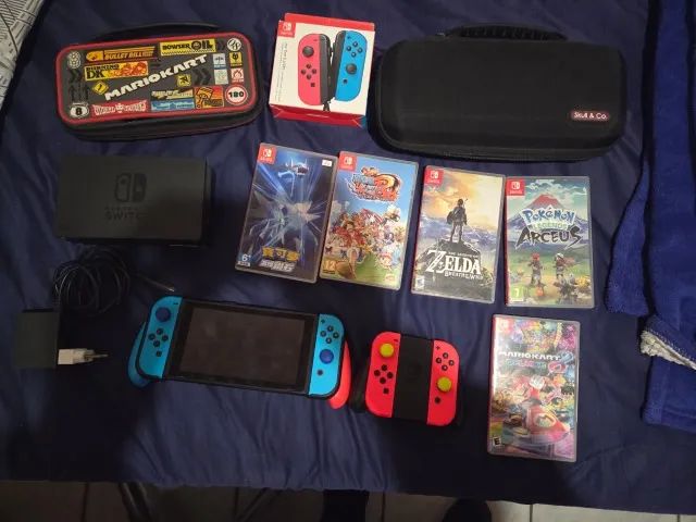 Nintendo switch V1 + acessórios e jogos. - Foto 3