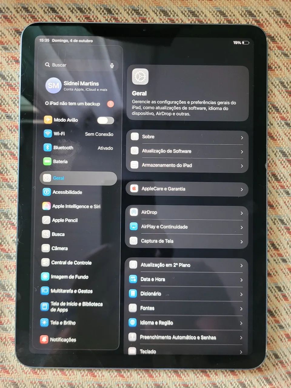 ipad air a2588 + air pen 2a. geração - Tablets e E-Readers - São