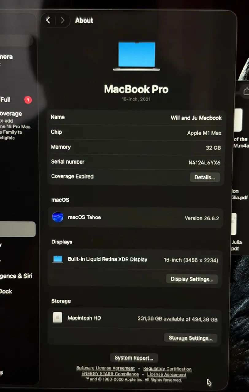 Macbook Pro 16-Inch (2021) M1 Max  - Foto 3