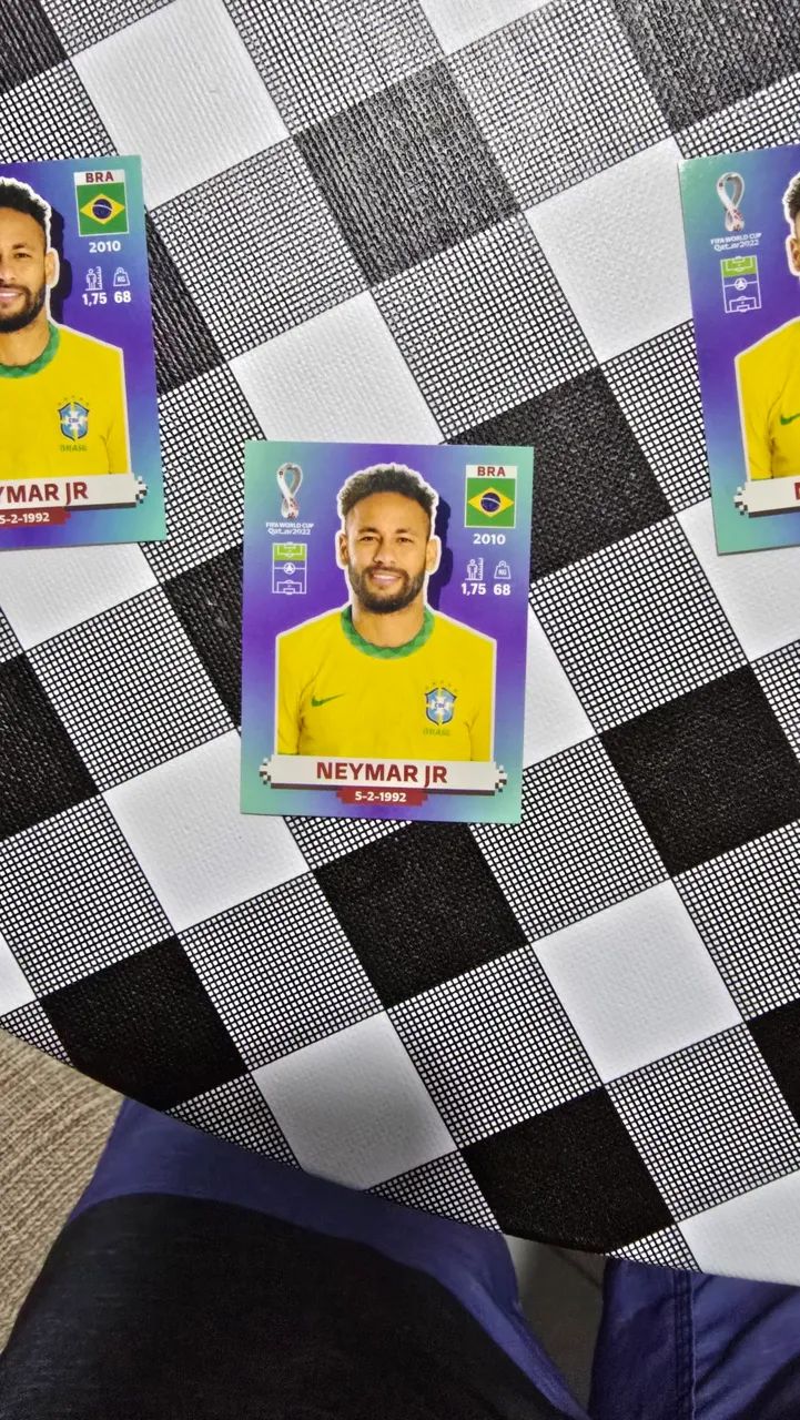 Figurinha Neymar Copa 2022