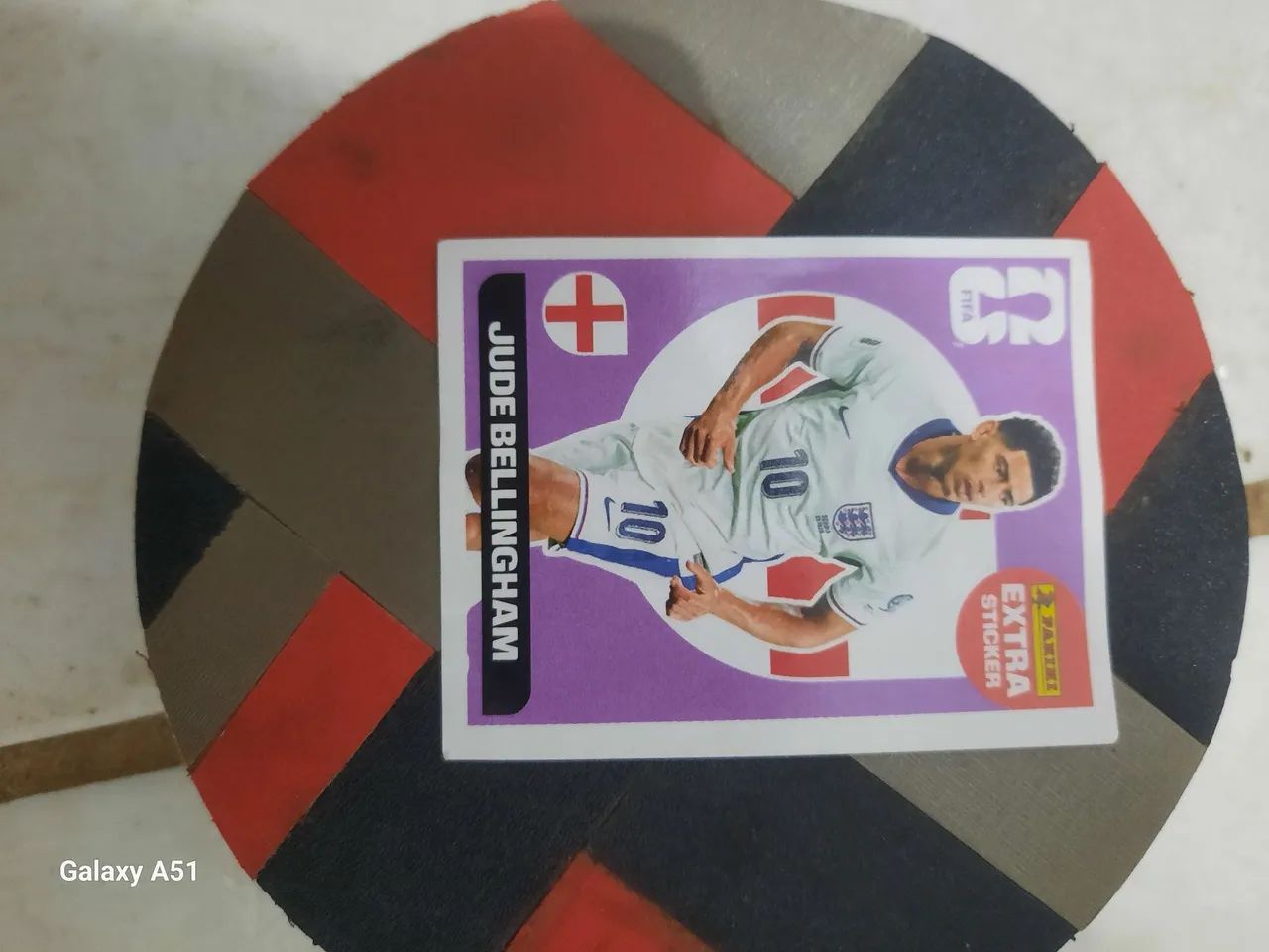 Extra sticker jude bellingham lilás (roxa)