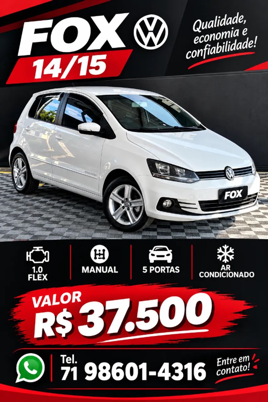 Volkswagen Fox Fox Comfortline 1.0 Flex 8V 5p 2015