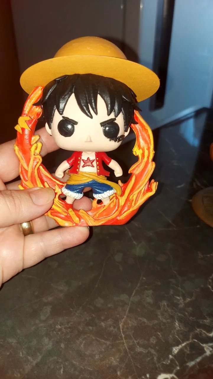 Kit bonecos onepiece (Luffy e Chopper) em 3D - Foto 2