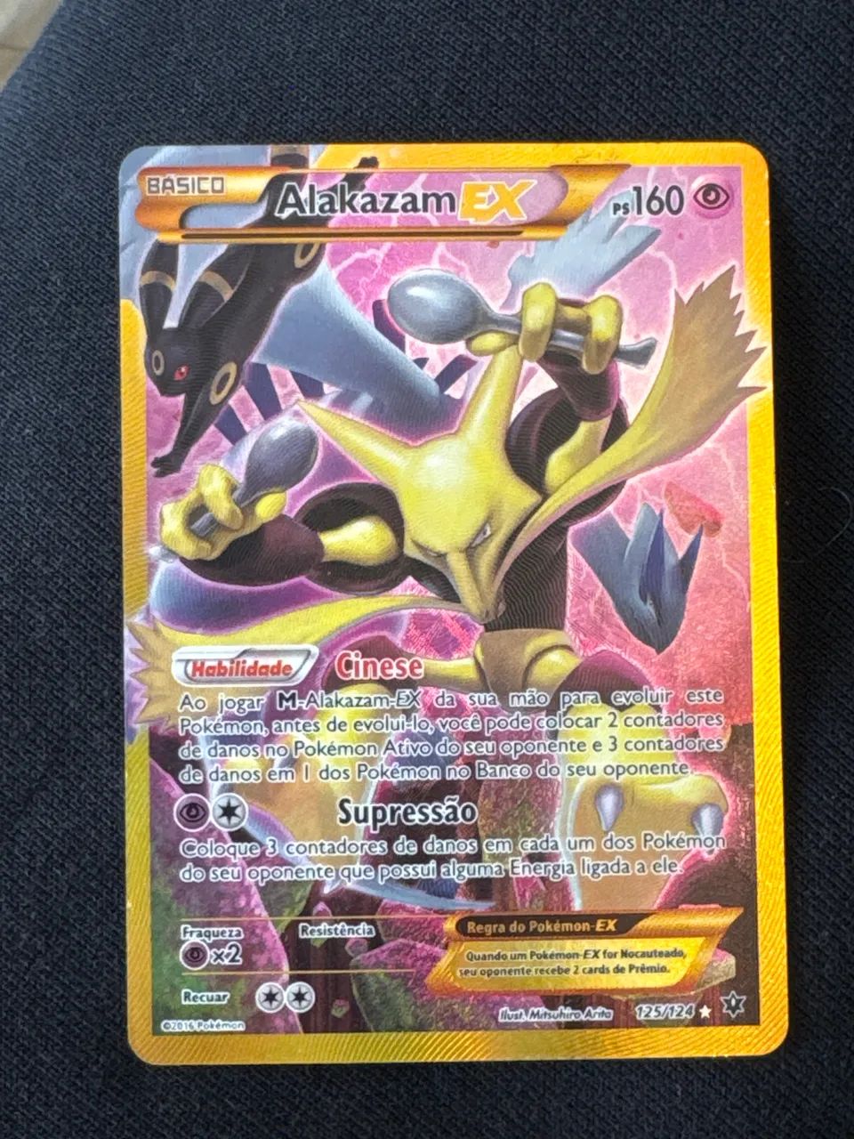 Carta Pokémon Alakazam Ex 125/124