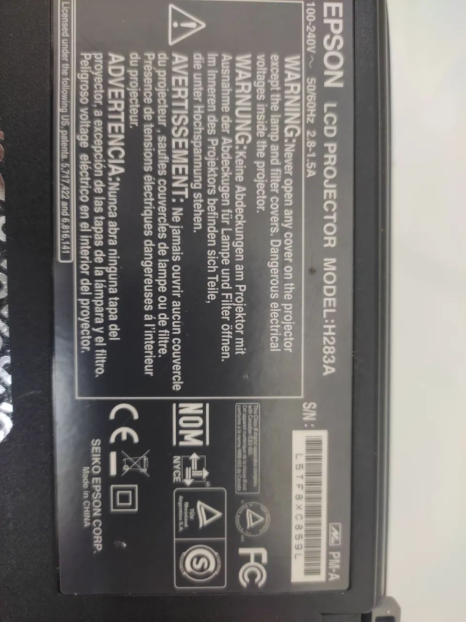 Projetor Epson PowerLite S6+ usado  - Foto 2