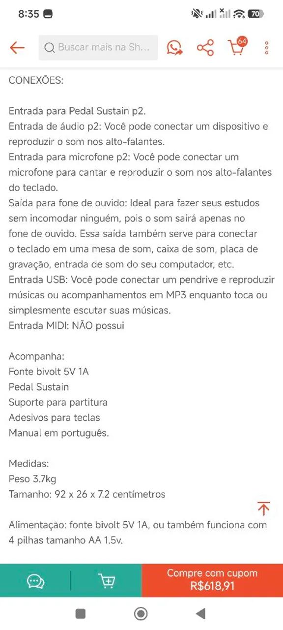 Teclado musical - Foto 5