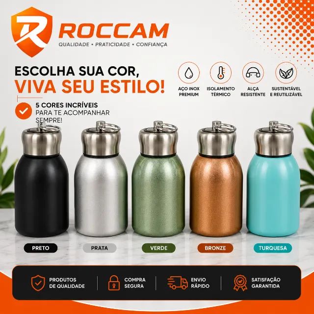 Garrafa Térmica NOVA Portátil 300ml Várias Cores