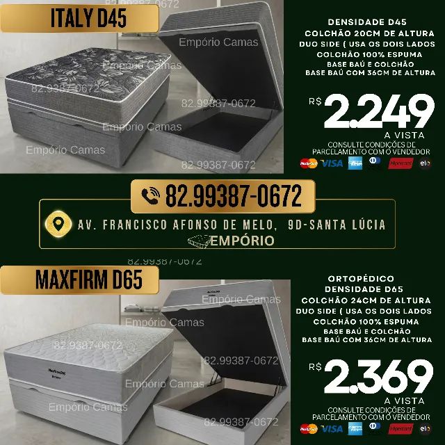 cama baú casal base e colchão molas pocket ou espuma pronta entrega consulte