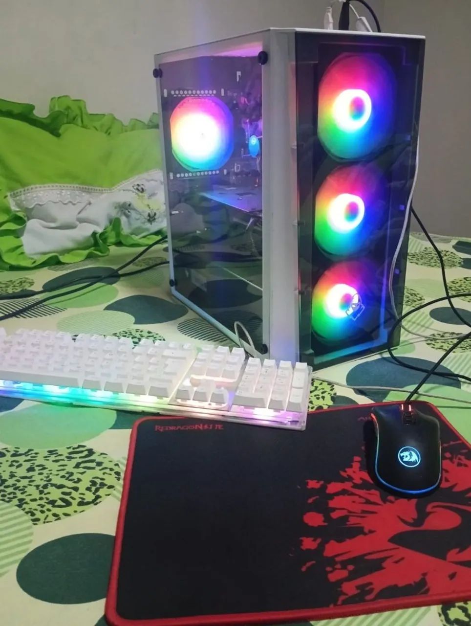 PC Gamer + Teclado + Mouse + Mousepad - Peças e Acessórios de