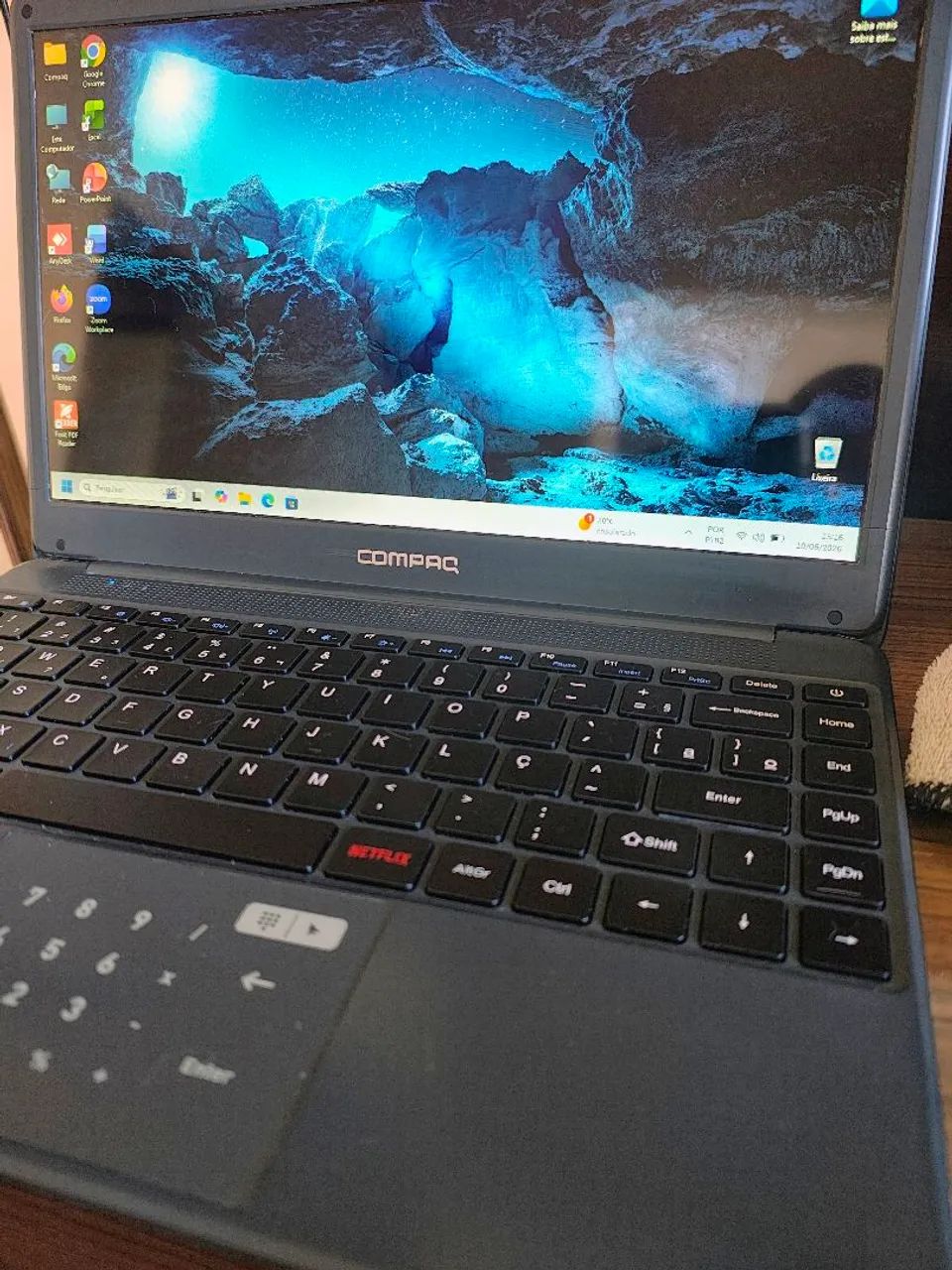 Vendo Notebook Compaq - Grafite - seminovo - Foto 4