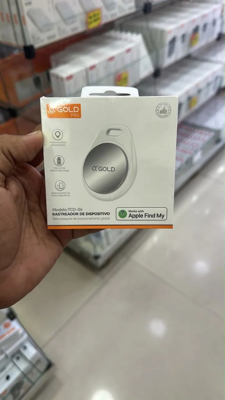 Rastreador gold. Funciona também no próprio buscar do iPhone 