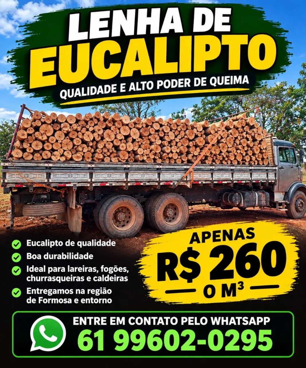 Lenha de eucalipto